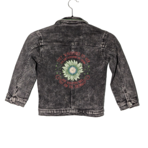 I Am the Storm - Embroidered Denim Jacket - 5T