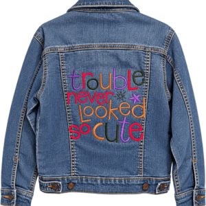 Trouble Never Looked So Cute | Lands’ End Denim Jacket - Kids' M (5-6)